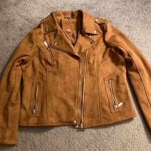 Woman’s XL cognac Moto jacket